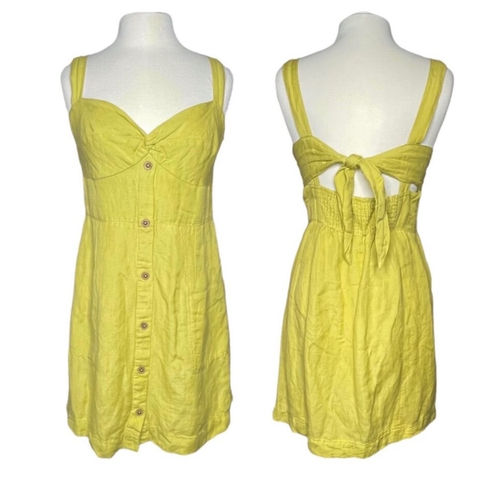 Anthropologie Maeve Linen Cotton Retro Sun Dress | Small - Picture 2 of 15